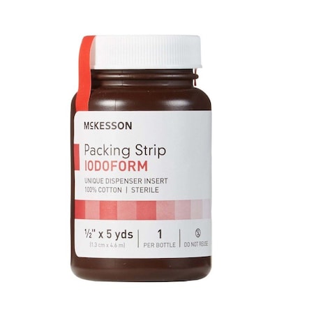 Mckesson Iodoform Wound Packing Strip, 1/2 Inch x 5 Yard 61-59245
